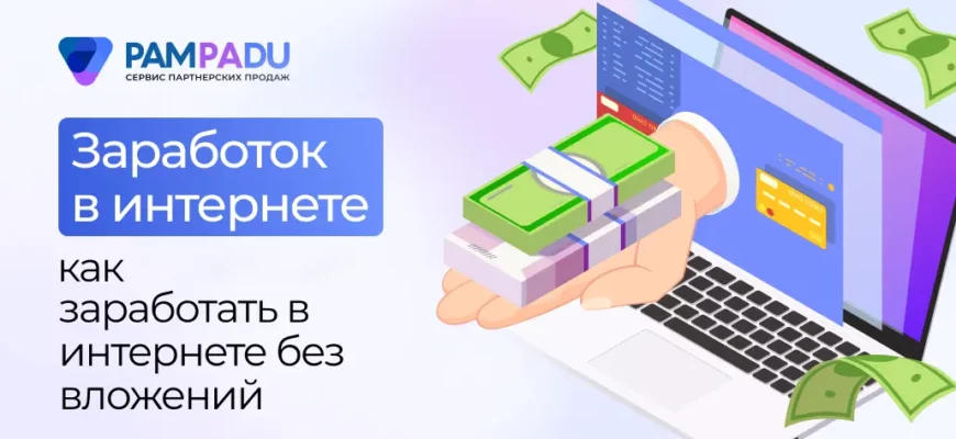 Как заработать в интернете без вложений